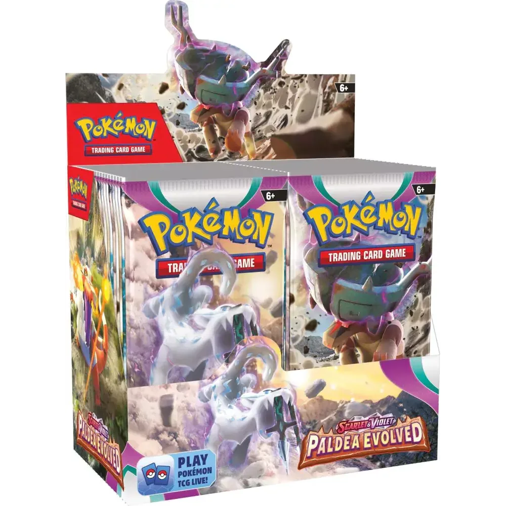 Pokémon – Paldea Evolved Booster Box (inclusief acryl), Pokémon TCG-product bij DiddoDeals